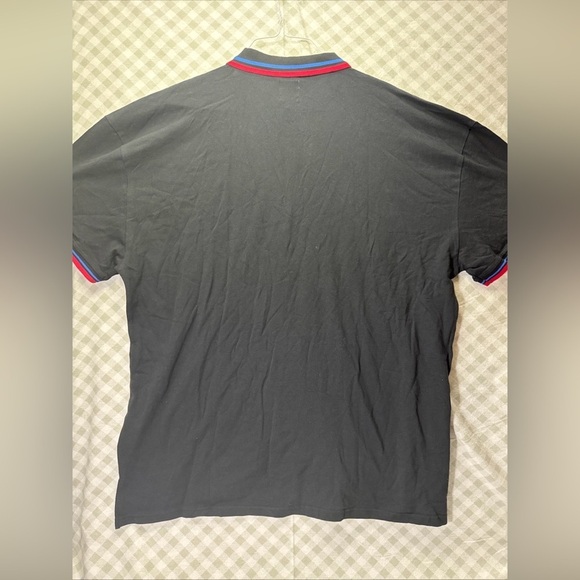 Men's Le Tigre Black Polo Shirt With Red Blue Accents New XXXL - Picture 2 of 10